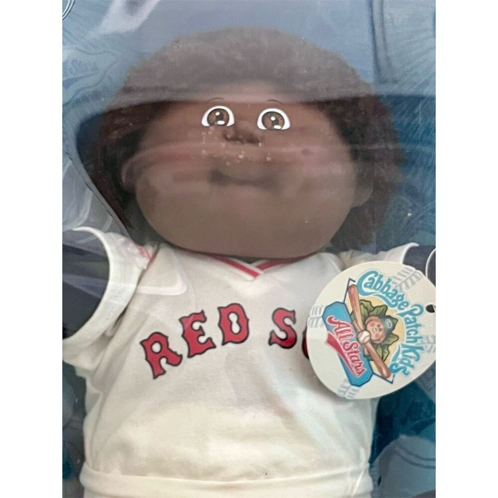 NIB Vintage 1986 Cabbage Patch Kids All Stars Boston Red Sox Doll Henri Monte - Picture 2 of 11